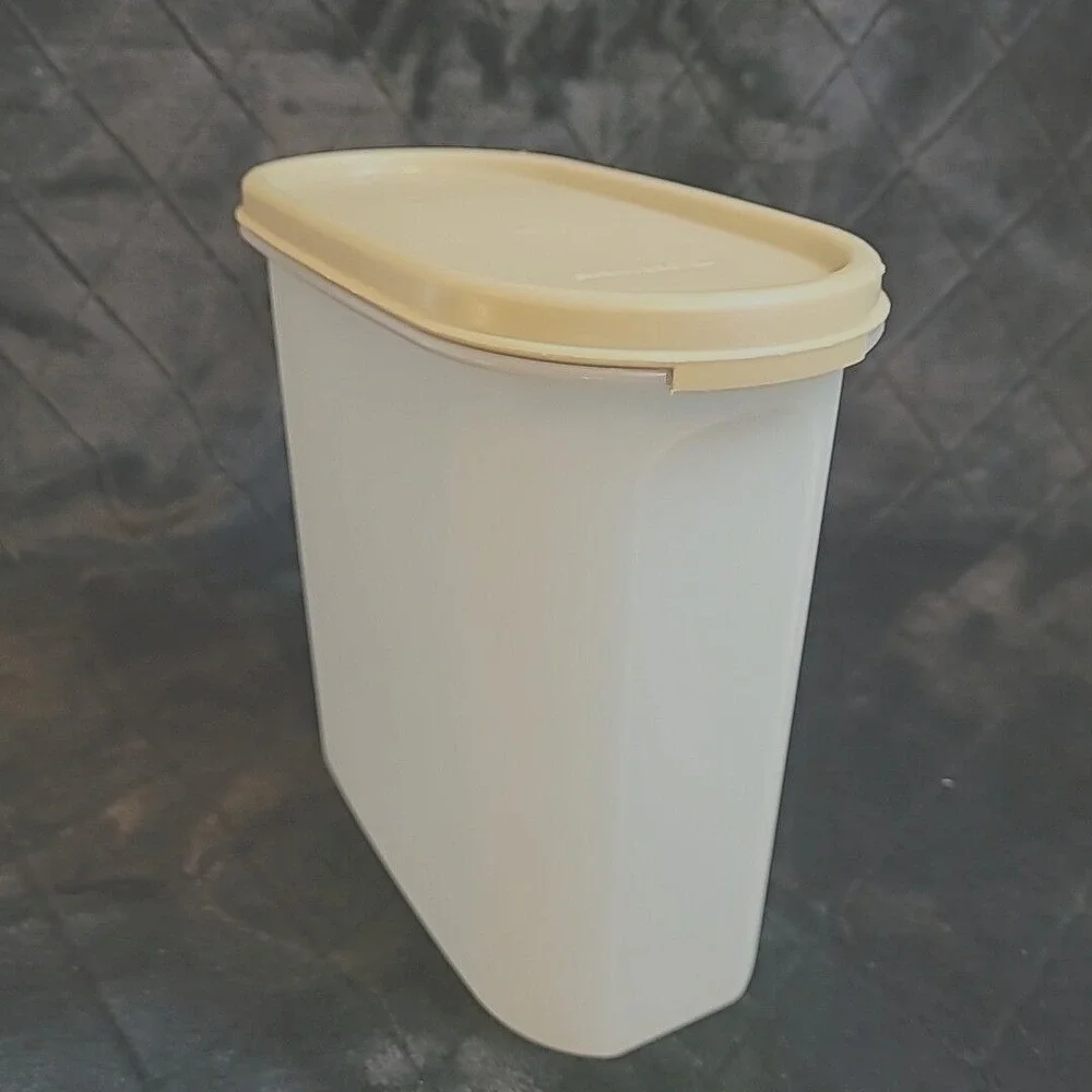 Vintage Tupperware Oval Modular Mates 3 Storage Container‎ Almond 1613 1616